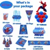 10/20 people Spiderman Theme Birthday Party Decorations Set Paper Cup 7inch Plate Superhero Baby Shower Kids Boys Party Supplies - Image 24