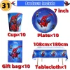 10/20 people Spiderman Theme Birthday Party Decorations Set Paper Cup 7inch Plate Superhero Baby Shower Kids Boys Party Supplies - Image 33