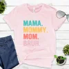 Mama Mommy Mom Bruh T Shirt Mom Shirt Mama Life Shirts Mother's Day T-shirt Women Summer Trendy Short Sleeve Casual Tops - Image 15