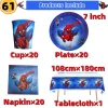 10/20 people Spiderman Theme Birthday Party Decorations Set Paper Cup 7inch Plate Superhero Baby Shower Kids Boys Party Supplies - Image 28