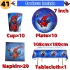 10/20 people Spiderman Theme Birthday Party Decorations Set Paper Cup 7inch Plate Superhero Baby Shower Kids Boys Party Supplies - Image 29