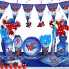10/20 people Spiderman Theme Birthday Party Decorations Set Paper Cup 7inch Plate Superhero Baby Shower Kids Boys Party Supplies - Image 6