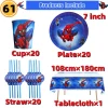 10/20 people Spiderman Theme Birthday Party Decorations Set Paper Cup 7inch Plate Superhero Baby Shower Kids Boys Party Supplies - Image 9