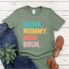 Mama Mommy Mom Bruh T Shirt Mom Shirt Mama Life Shirts Mother's Day T-shirt Women Summer Trendy Short Sleeve Casual Tops - Image 16